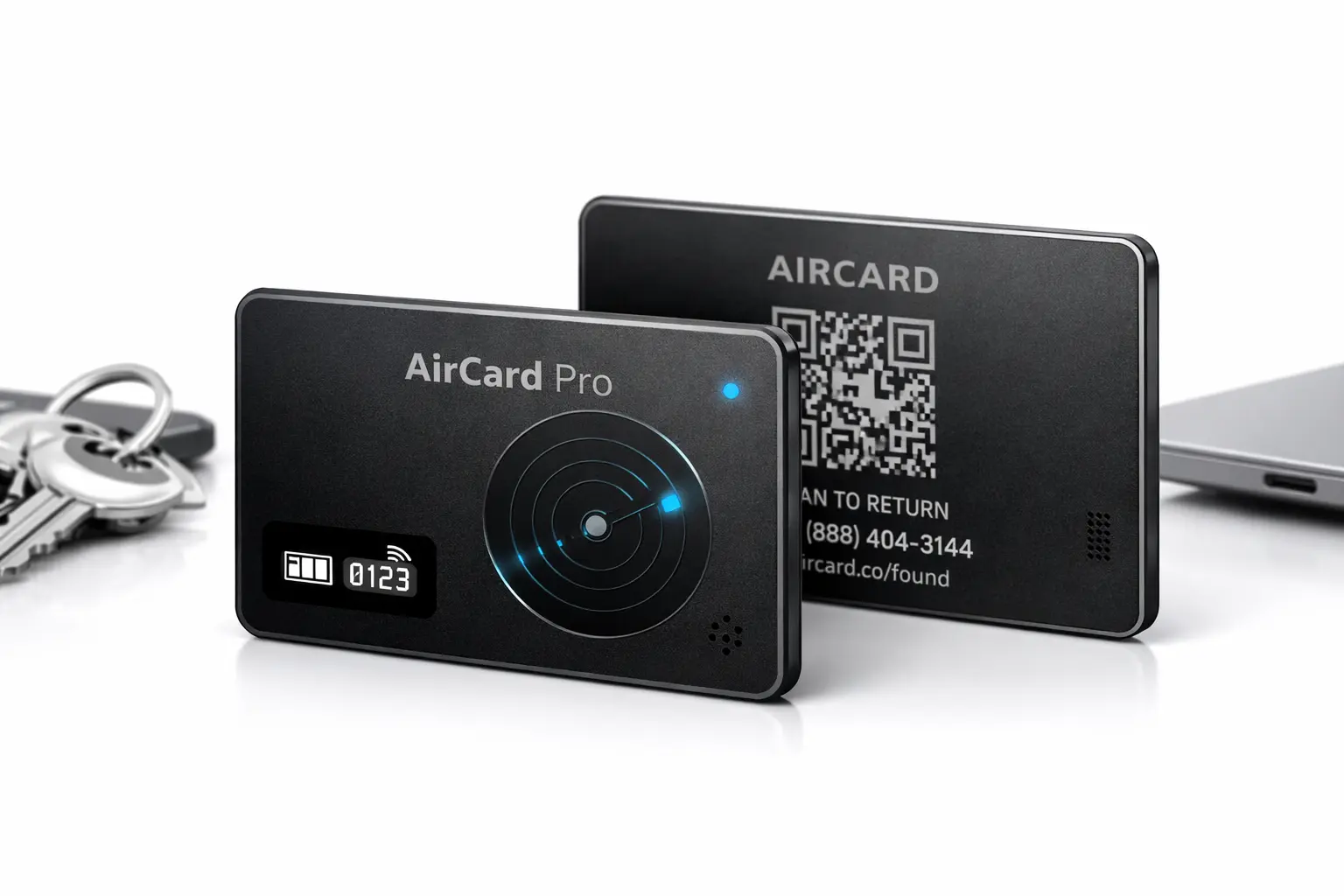 AirCard Pro Dual Bluetooth Tracker